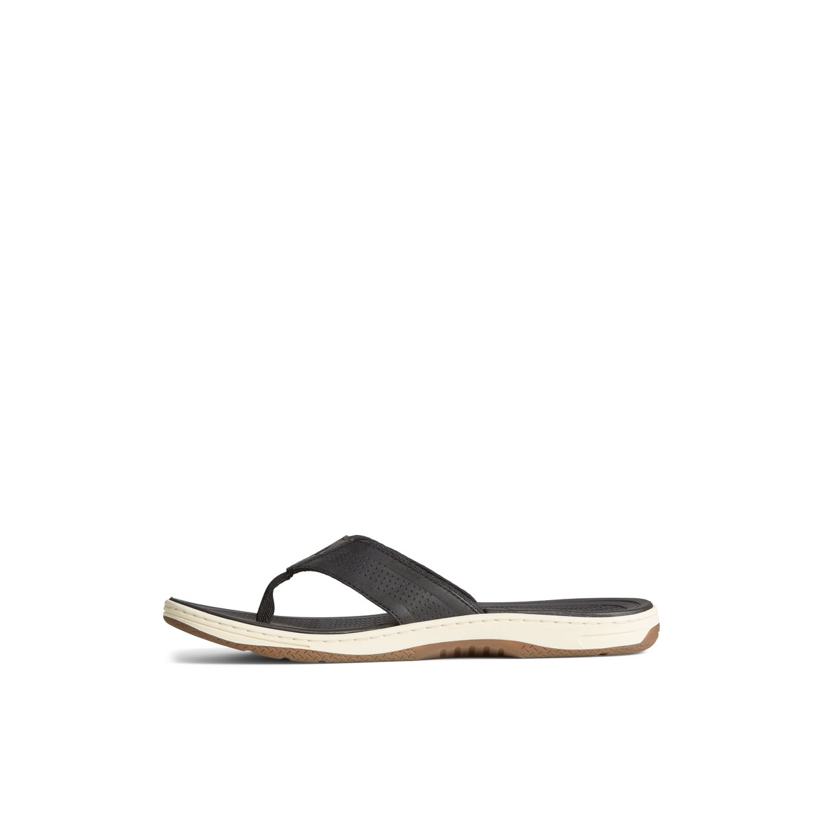 Black Sperry Havasu Perf Flip Flop | 8509-UHDPB