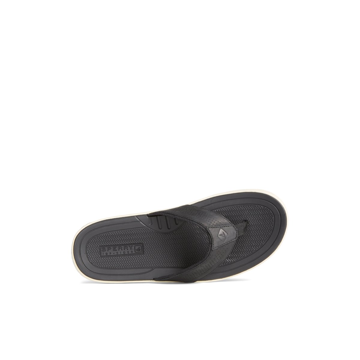 Black Sperry Havasu Perf Flip Flop | 8509-UHDPB