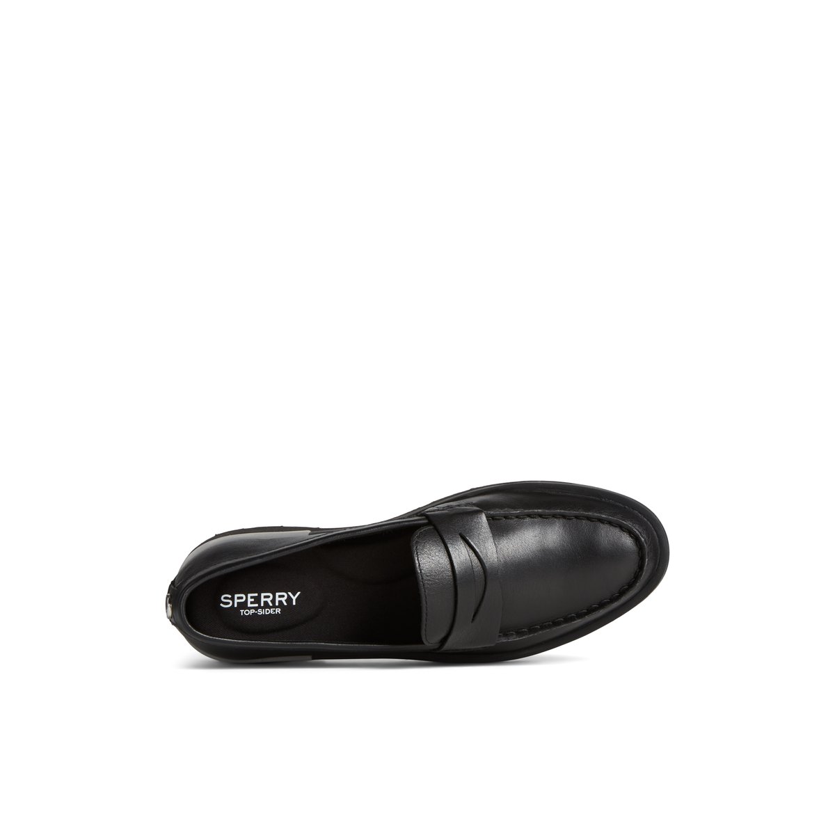 Black Sperry Lug Penny Loafer | 7250-YQHPF