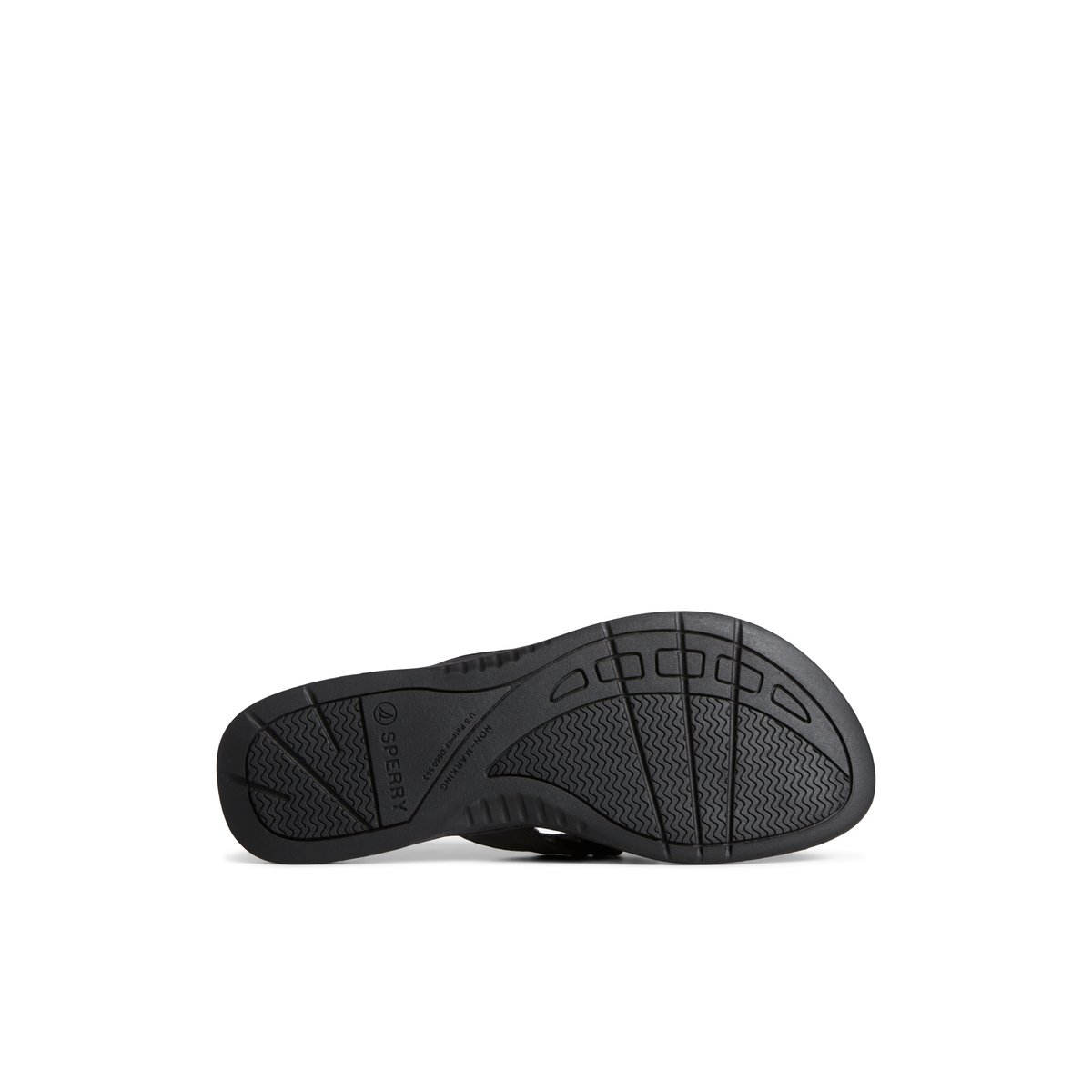 Black Sperry Parrotfish Braid Sandal | 0263-MCUVP