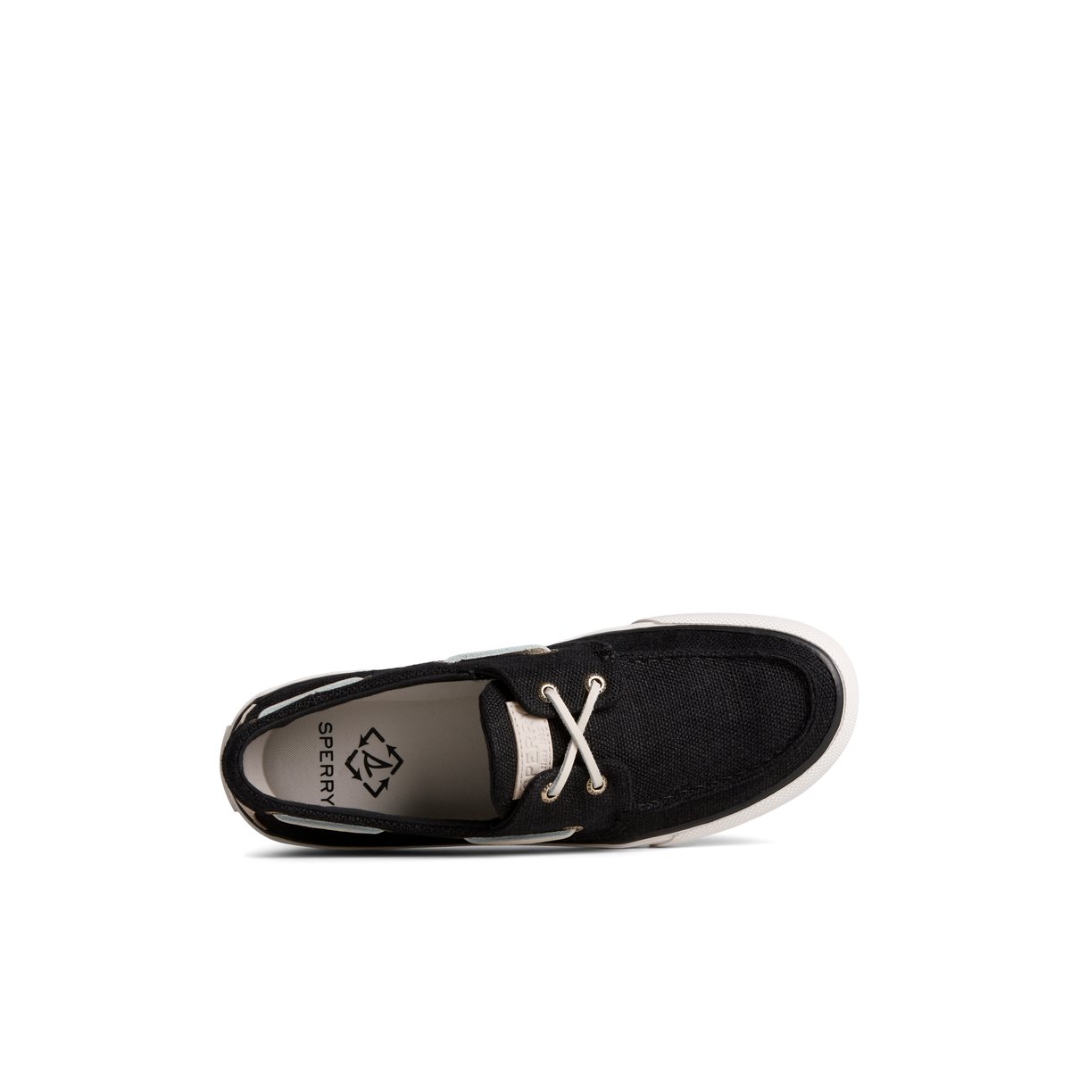 Black Sperry SeaCycled Bahama II Baja Sneaker | 3092-ORWEC