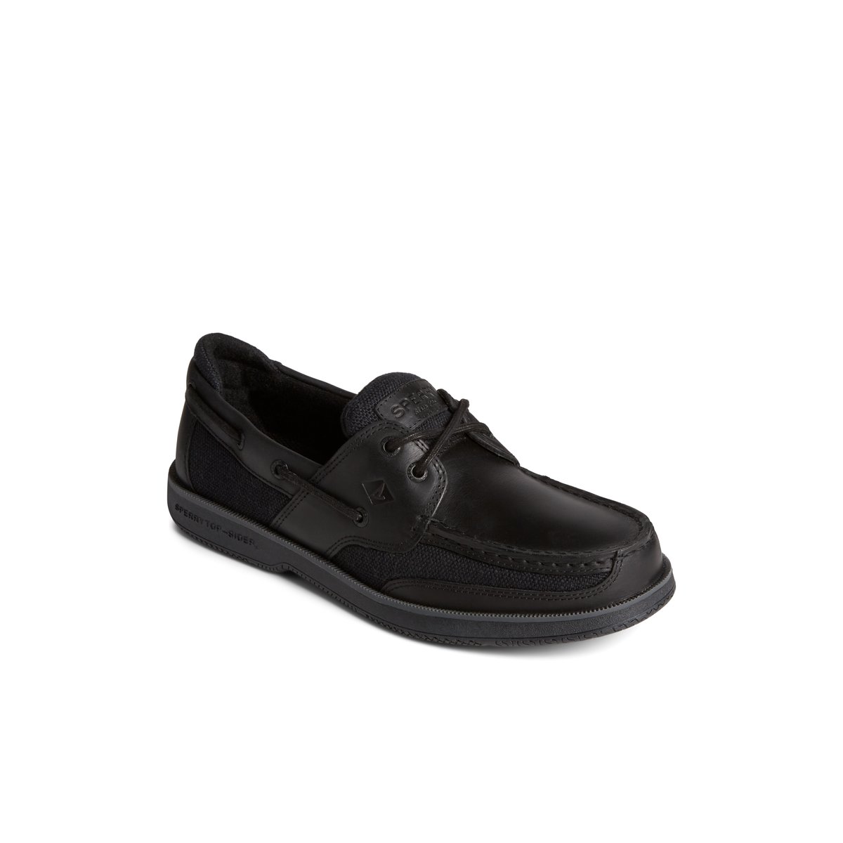 Black Sperry Surveyor 2-Eye Boat Shoe | 9054-TDLZA