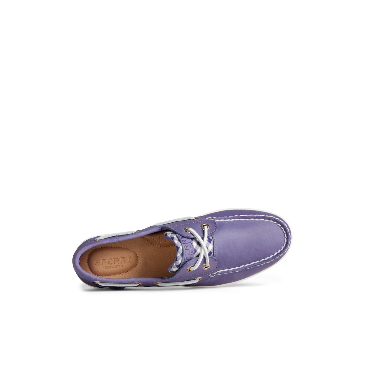 Blue Sperry Koifish Gingham Boat Shoe | 1238-ECJLU