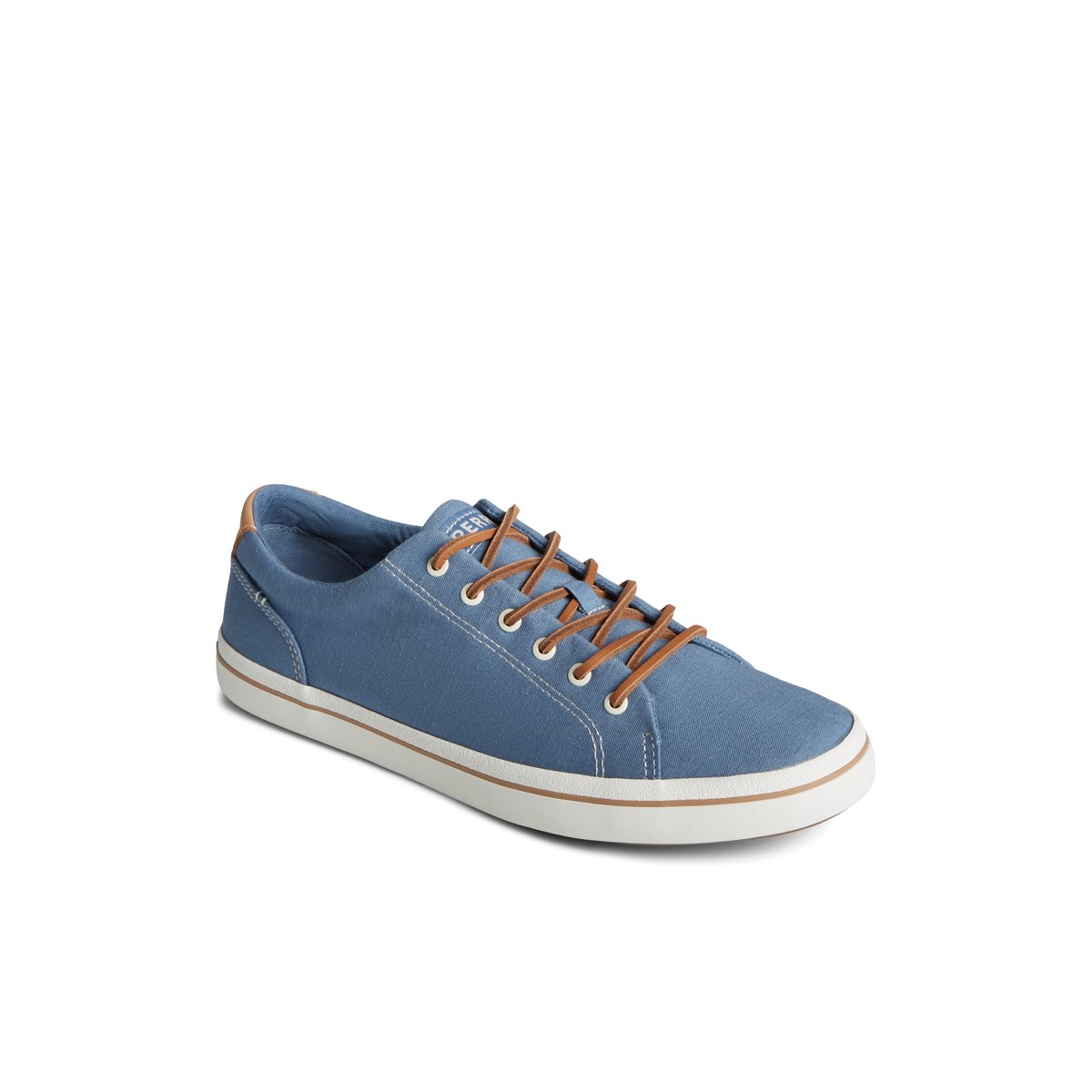 Blue Sperry Striper II Linen LTT Sneaker | 0152-ZYPDA