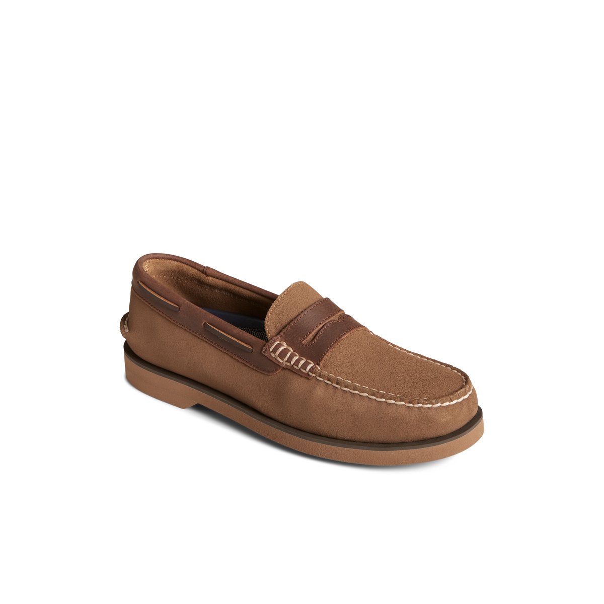 Dark Beige Sperry Authentic Original Penny Loafer | 6138-ESKLD