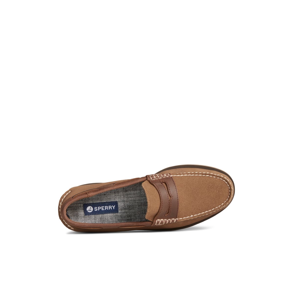 Dark Beige Sperry Authentic Original Penny Loafer | 6138-ESKLD