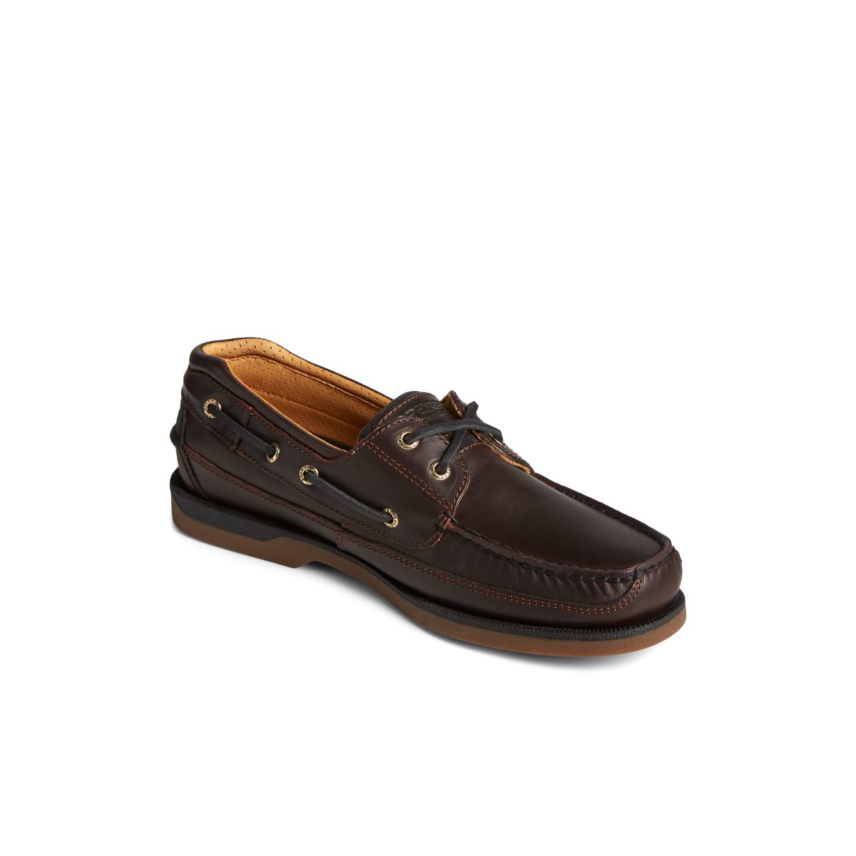 Dark Brown Sperry Gold Cup Mako Boat Shoe | 8196-LGEJM