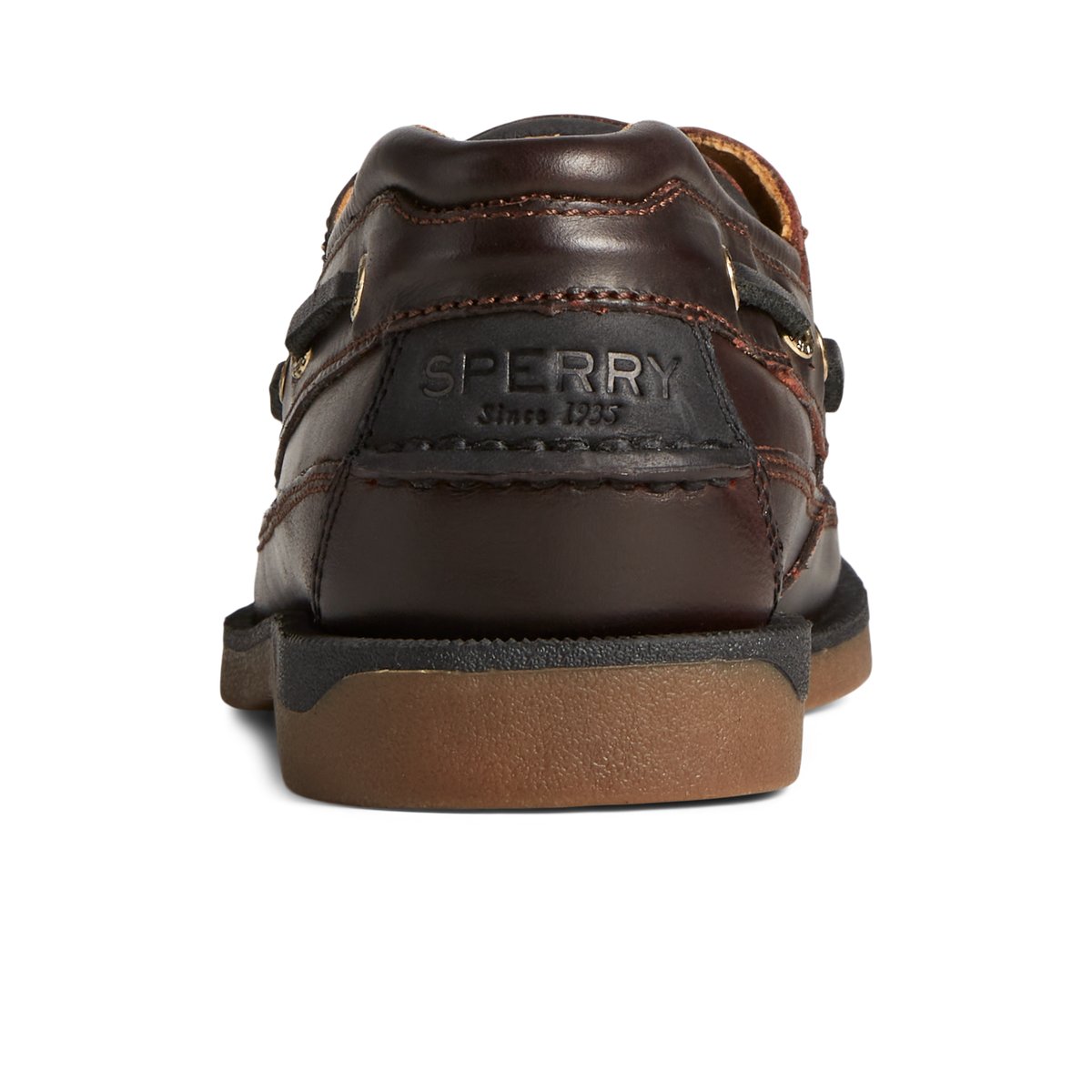 Dark Brown Sperry Gold Cup Mako Boat Shoe | 8196-LGEJM