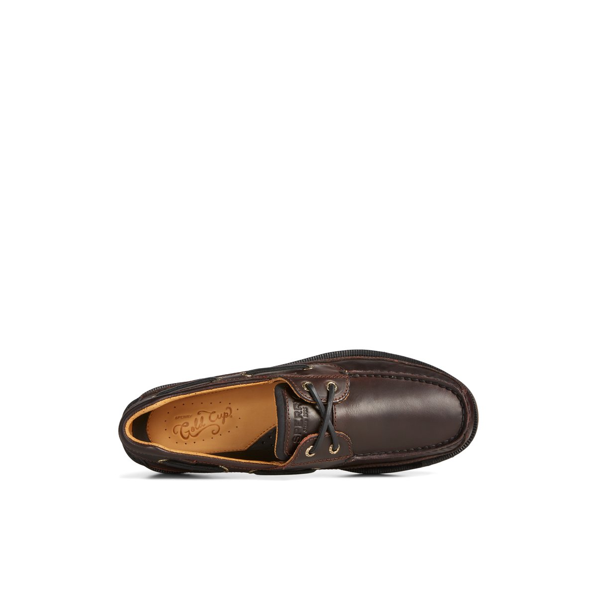 Dark Brown Sperry Gold Cup Mako Boat Shoe | 8196-LGEJM