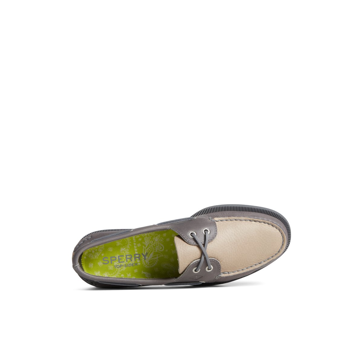 Grey Sperry Authentic Original Tumbled Boat Shoe | 0439-BQZKD