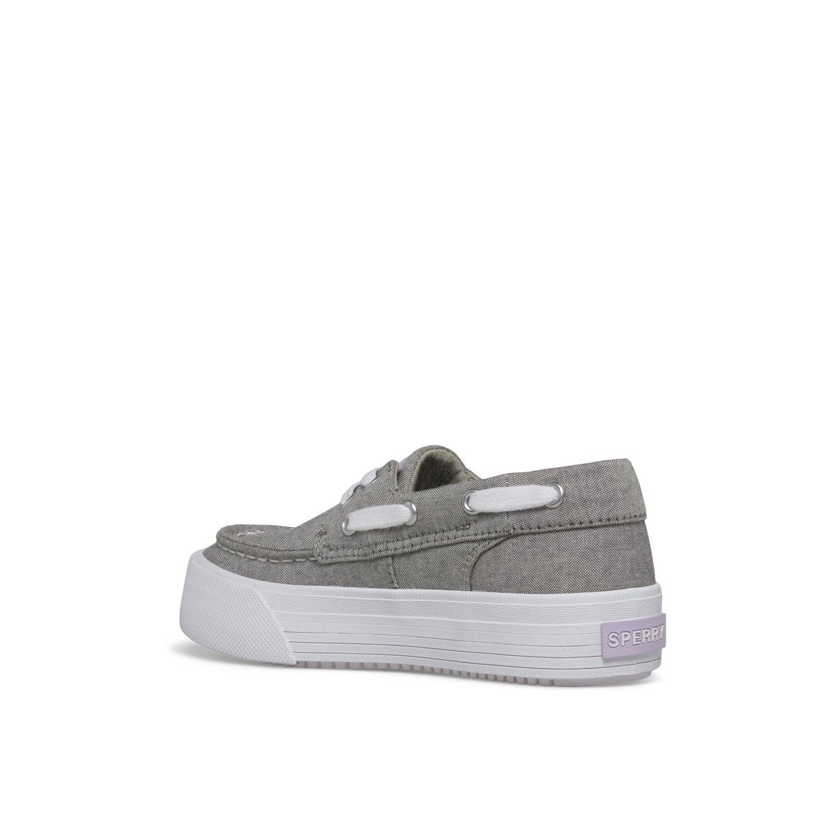 Grey Sperry Bahama Platform Sneaker | 0632-NMWAX