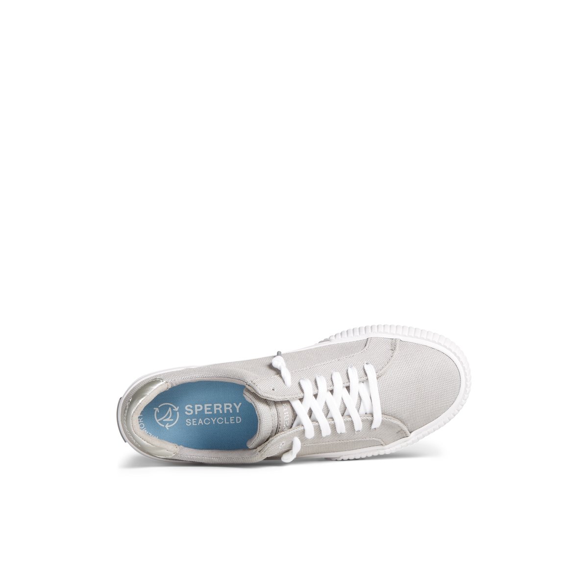 Grey Sperry Bermuda Metallic Sneaker | 6435-WNUDO