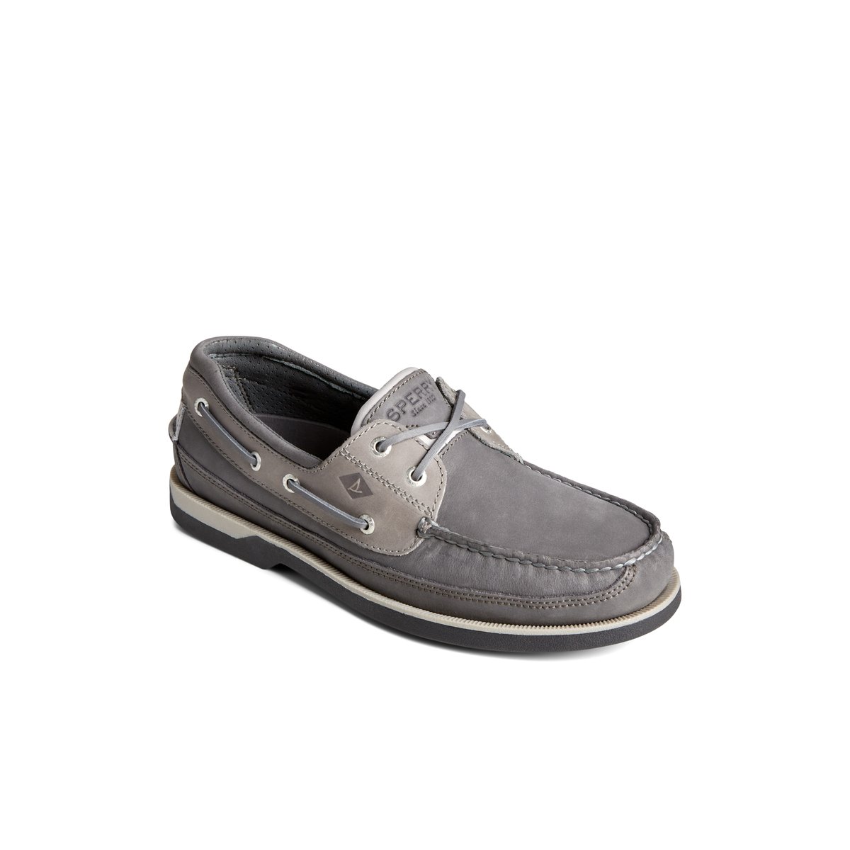 Grey Sperry Gold Cup Mako Boat Shoe | 0183-UKOJA