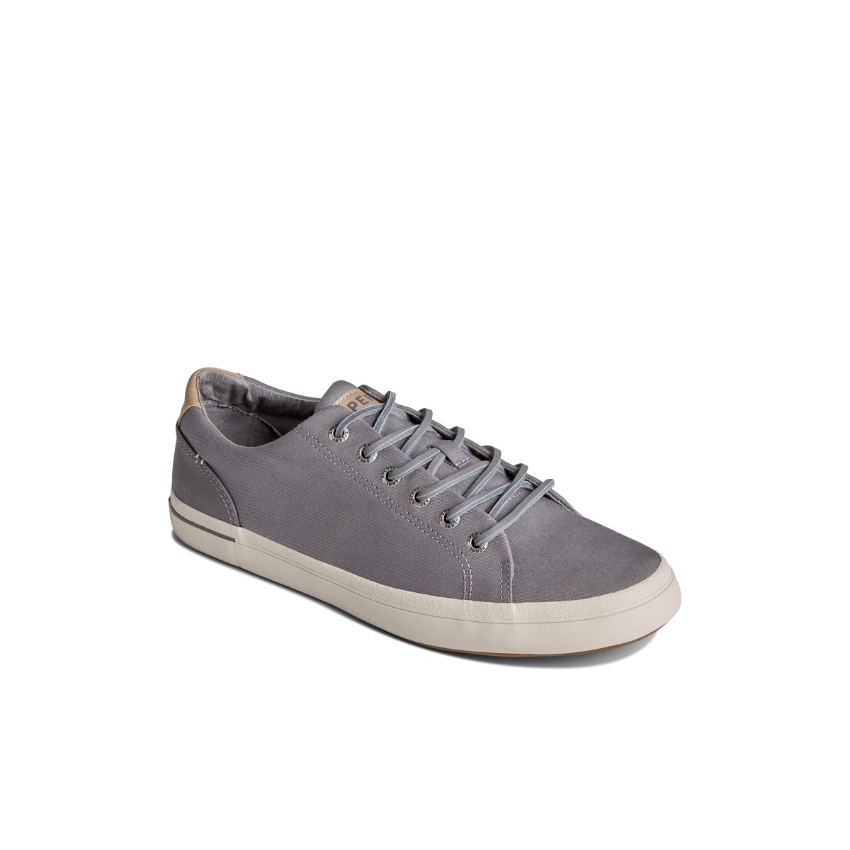 Grey Sperry SeaCycled Striper II Textile Sneaker | 8012-NCGSY