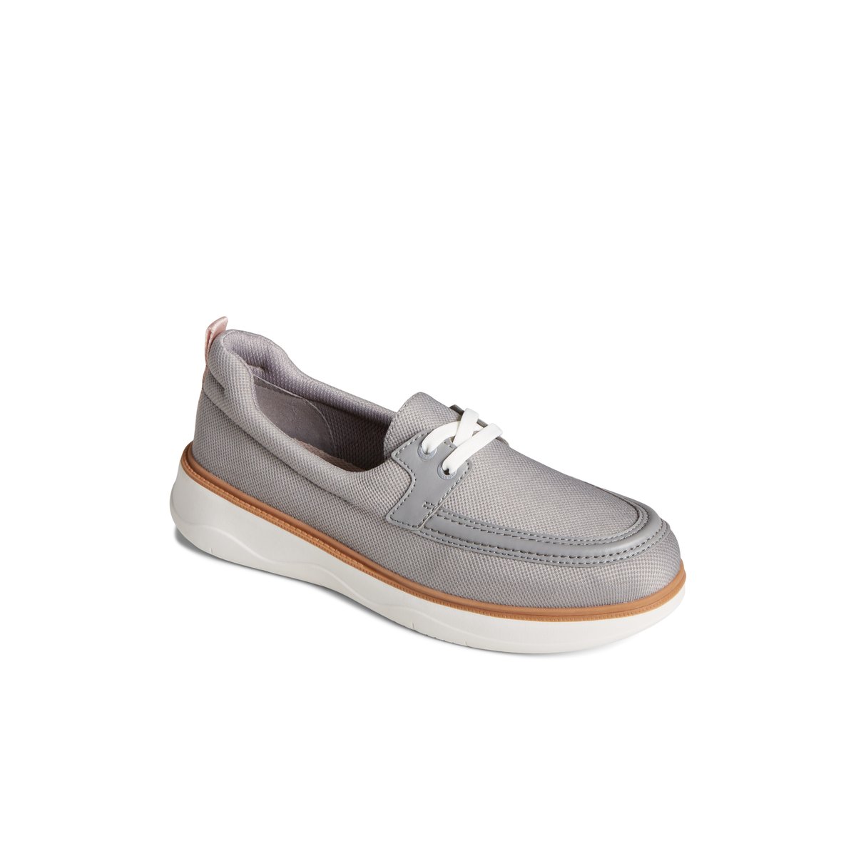 Grey Sperry Skipper Boat Shoe | 6398-WPCIU