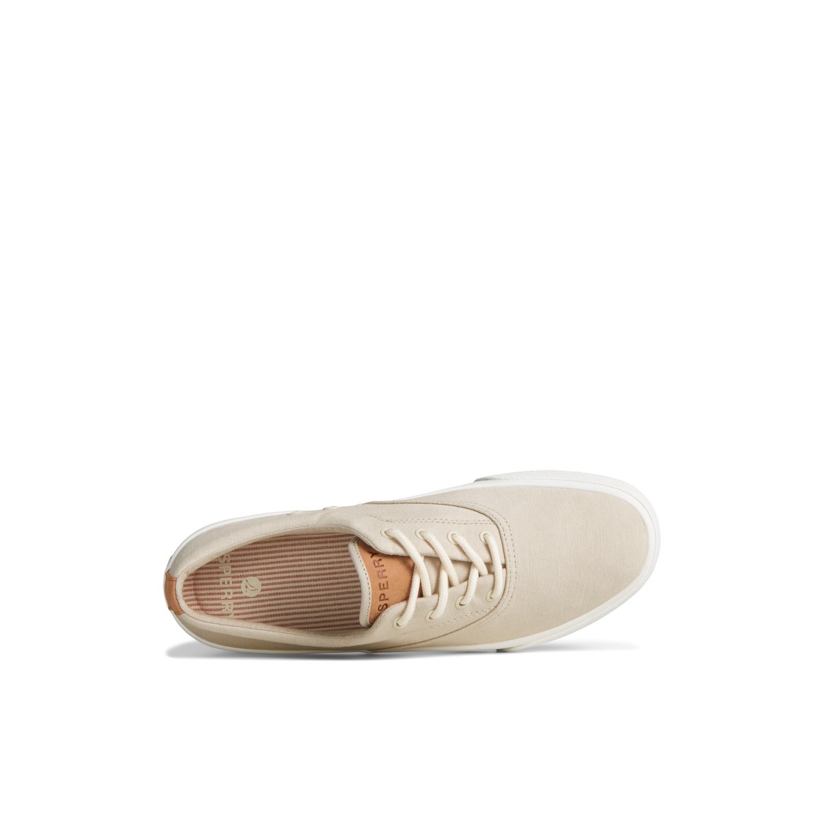 Grey Sperry Striper II Linen CVO Sneaker | 6029-OYGEC