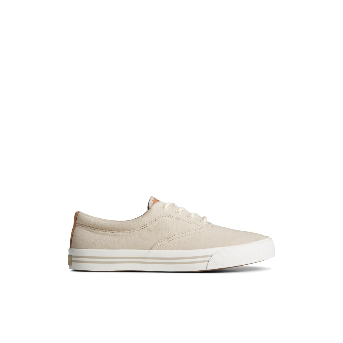 Grey Sperry Striper II Linen CVO Sneaker | 6029-OYGEC