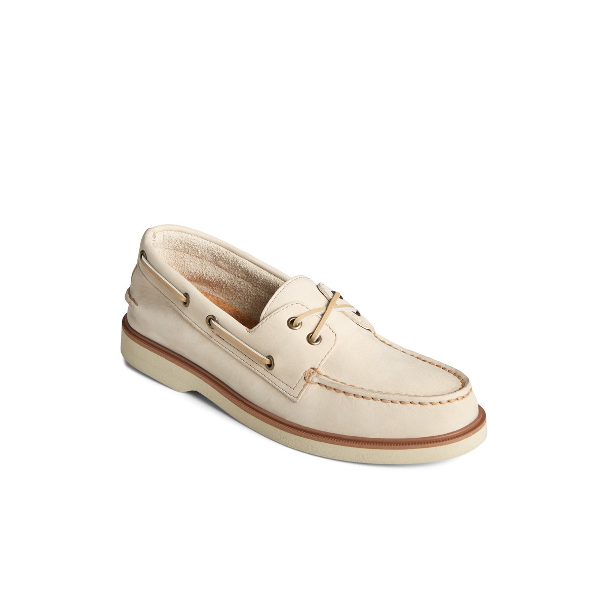 Khaki Sperry Authentic Original Double Sole Nubuck Boat Shoe | 3176-OFQXZ