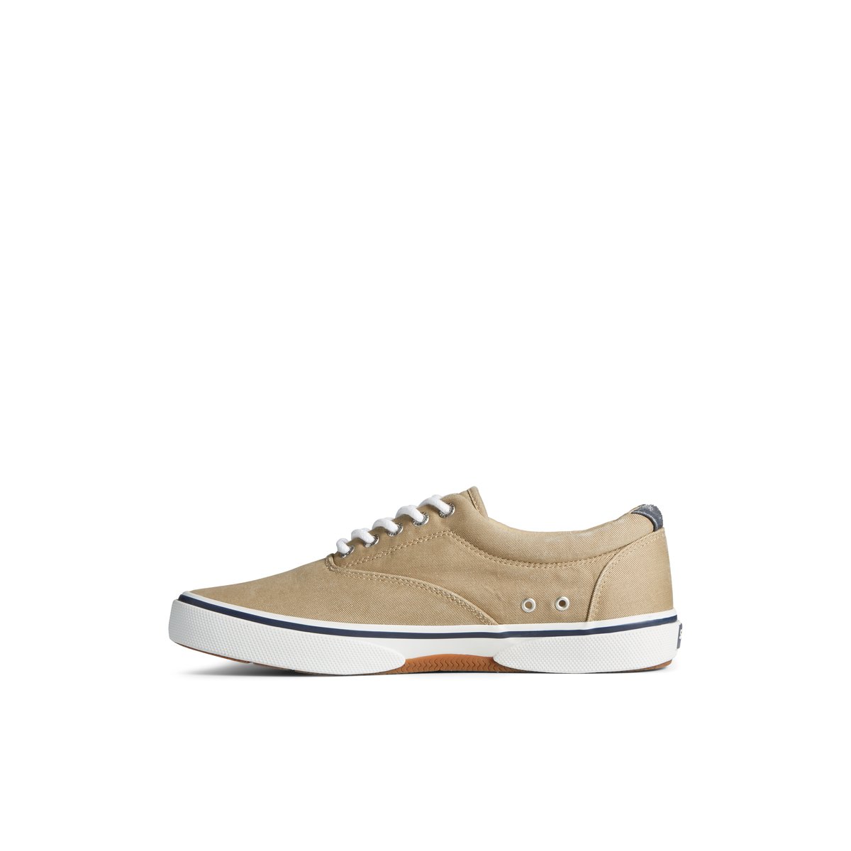 Khaki Sperry Halyard CVO Salt Washed Sneaker | 4837-SJUVZ