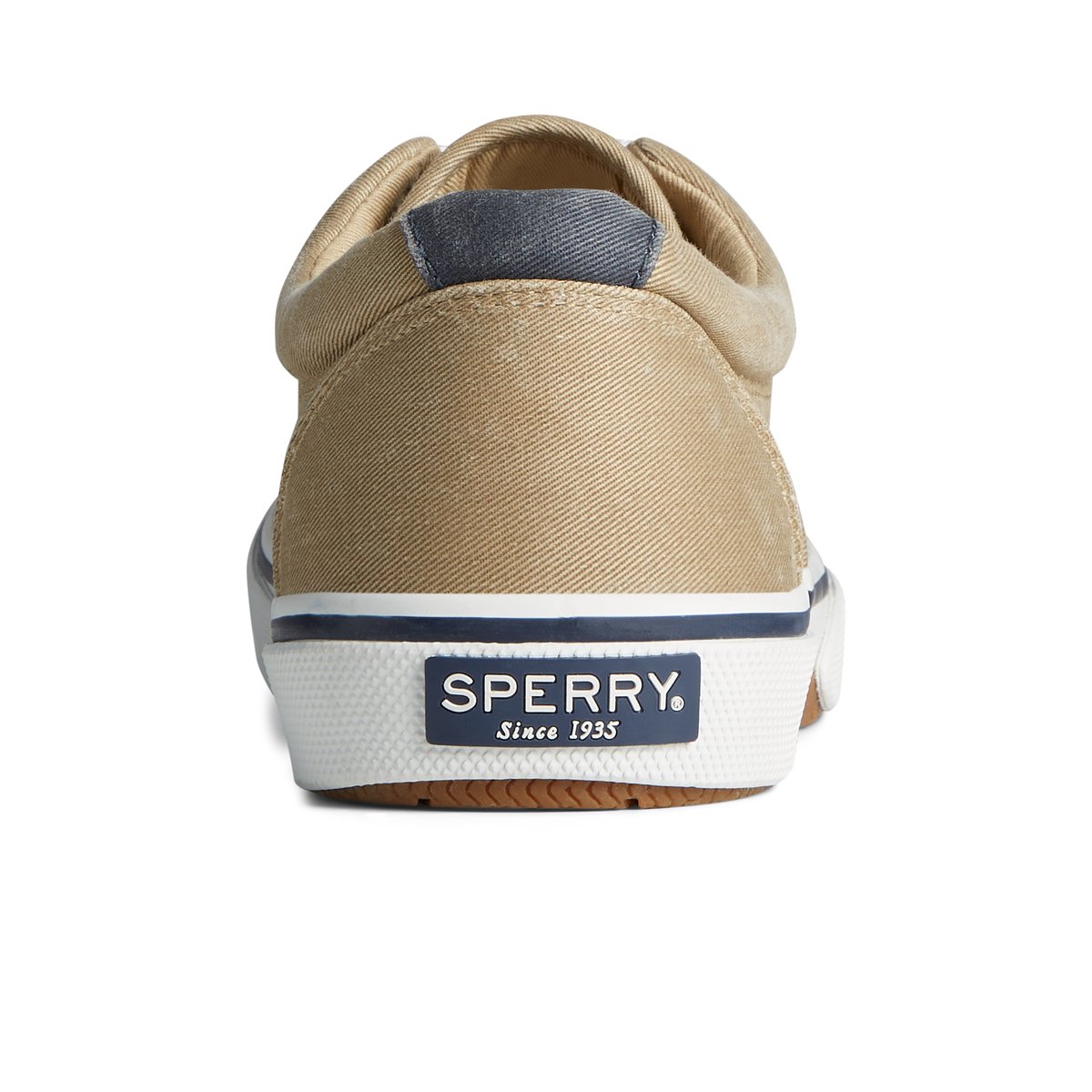 Khaki Sperry Halyard CVO Salt Washed Sneaker | 4837-SJUVZ