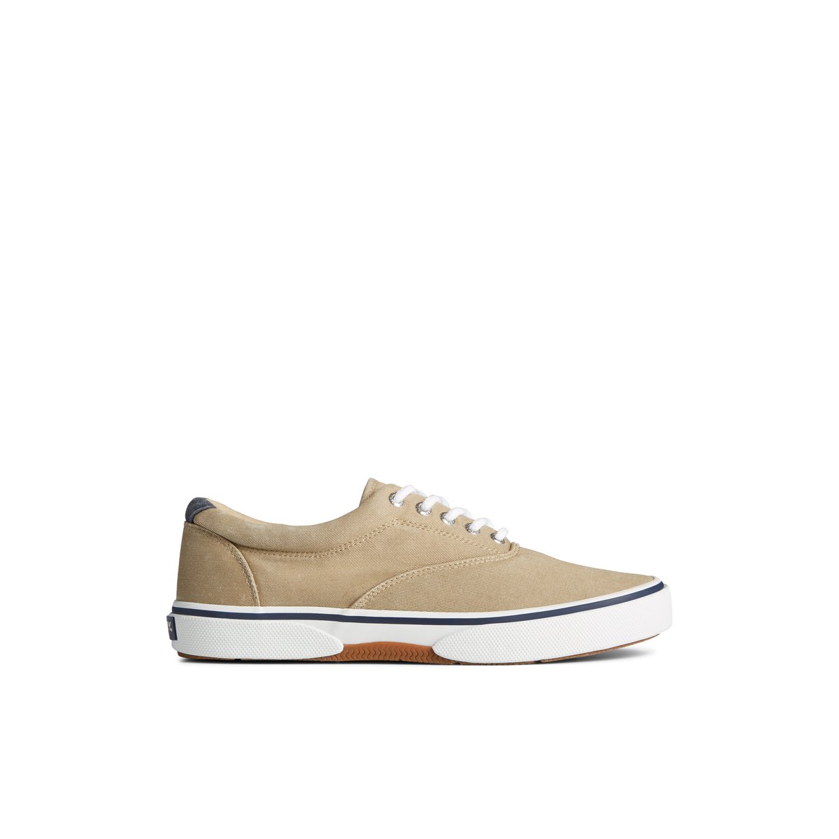 Khaki Sperry Halyard CVO Salt Washed Sneaker | 4837-SJUVZ