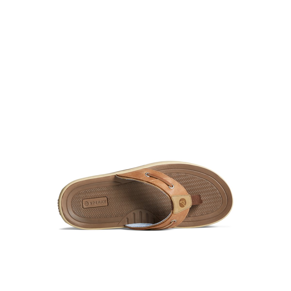 Light Brown Sperry Baitfish Flip Flops | 6028-CTGUF