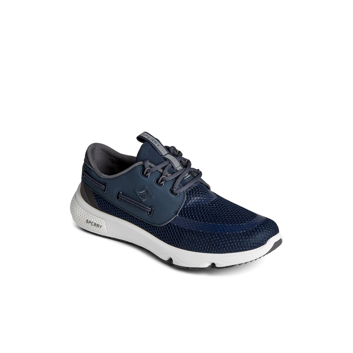 Navy Sperry 7 Sea 3-Eye Sneaker | 8726-OTNQU