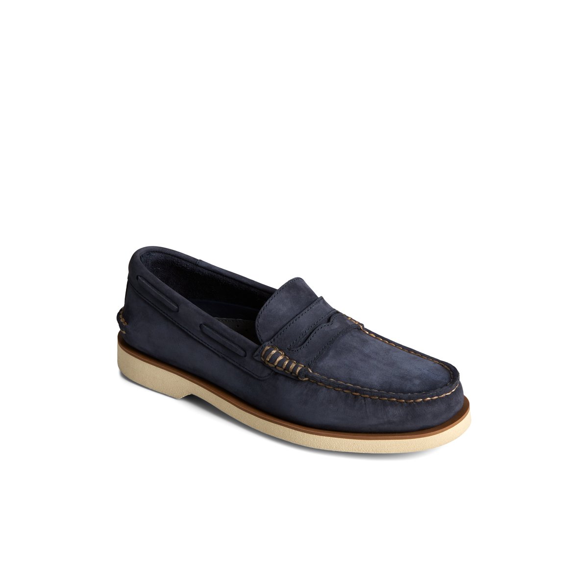 Navy Sperry Authentic Original Double Sole Penny Loafer | 0529-YXVJR