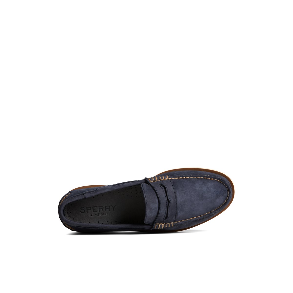 Navy Sperry Authentic Original Double Sole Penny Loafer | 0529-YXVJR