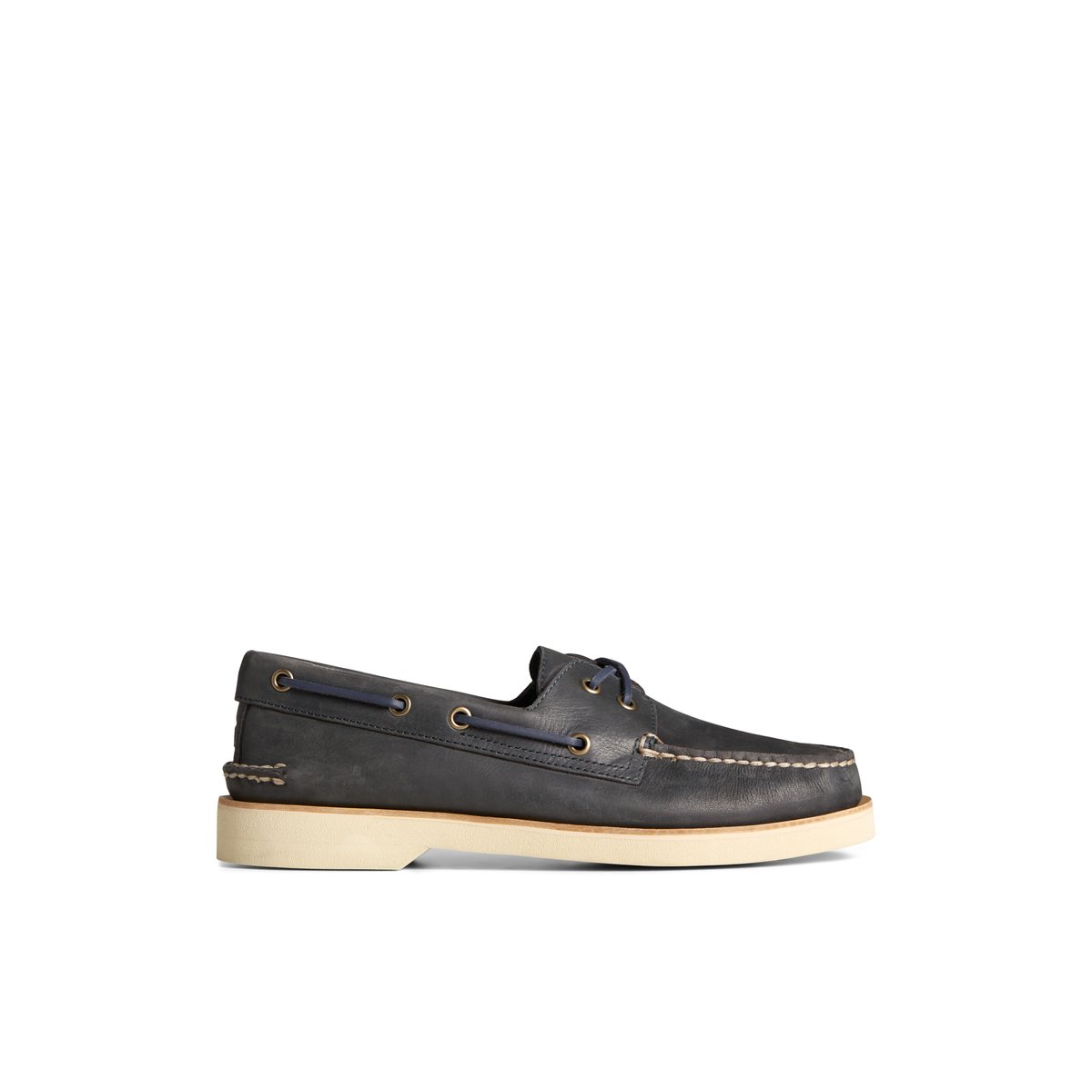 Navy Sperry Authentic Original Double Sole Cross Lace Boat Shoe | 8341-RVSIN