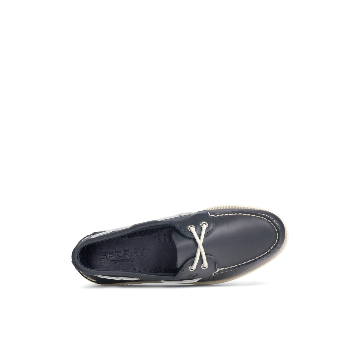 Navy Sperry Authentic Original Leather Boat Shoe | 7418-KXICU