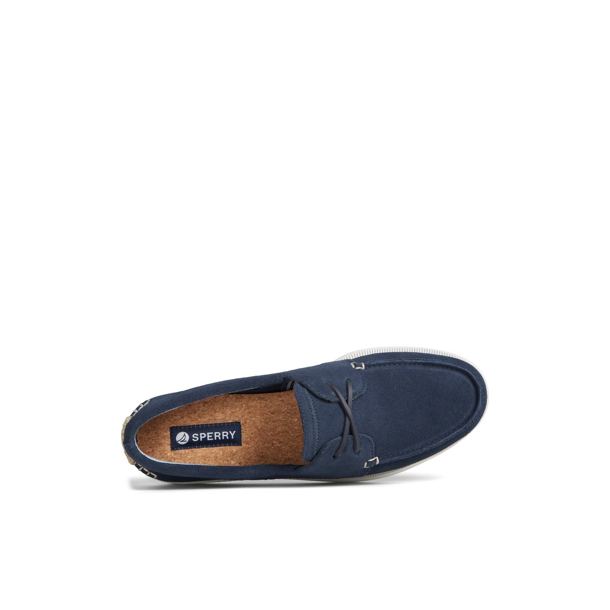 Navy Sperry Authentic Original Sirocco Suede Boat Shoe | 6510-OXGJT