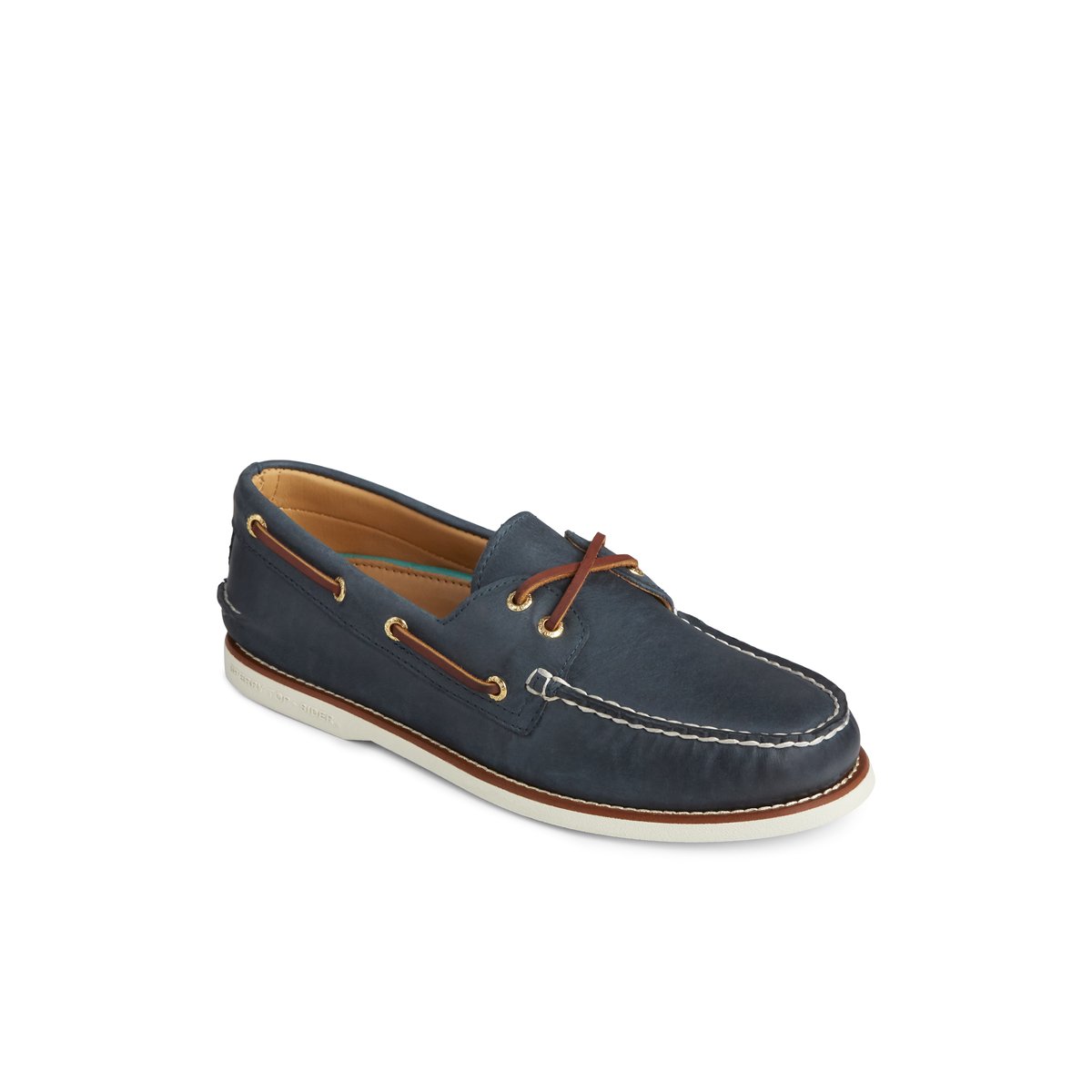 Navy Sperry Gold Cup Authentic Original Boat Shoe | 7318-LNTSJ