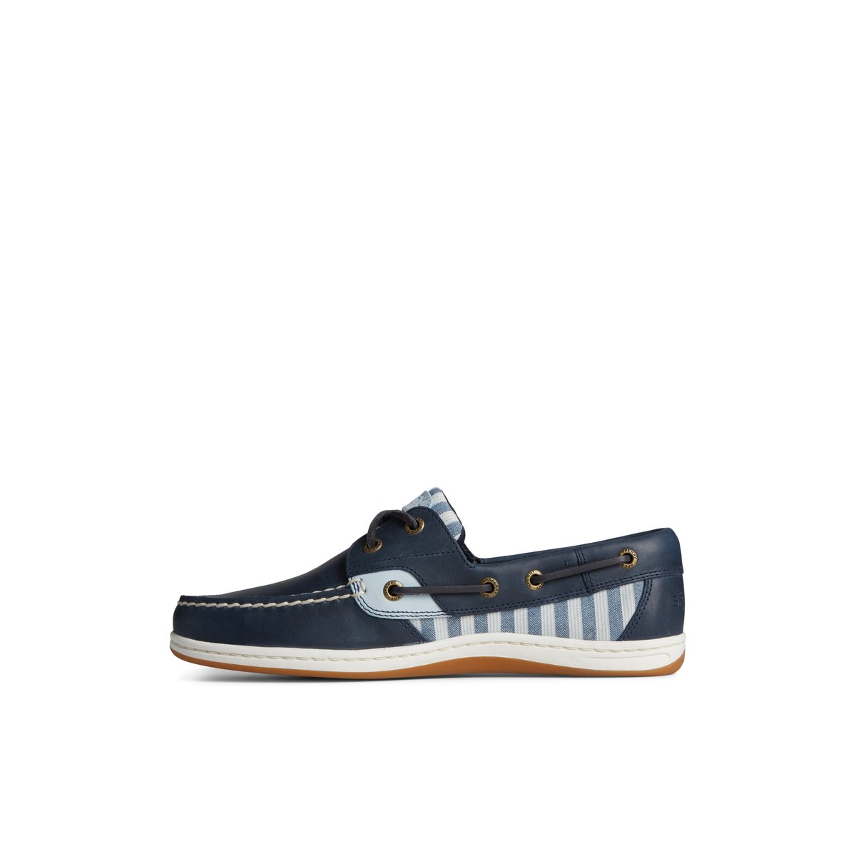 Navy Sperry Koifish Stripe Boat Shoe | 5470-RYDNC