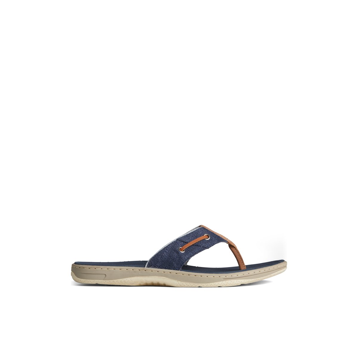 Navy Sperry SeaCycled Baitfish Baja Flip Flop | 6231-JBHAQ