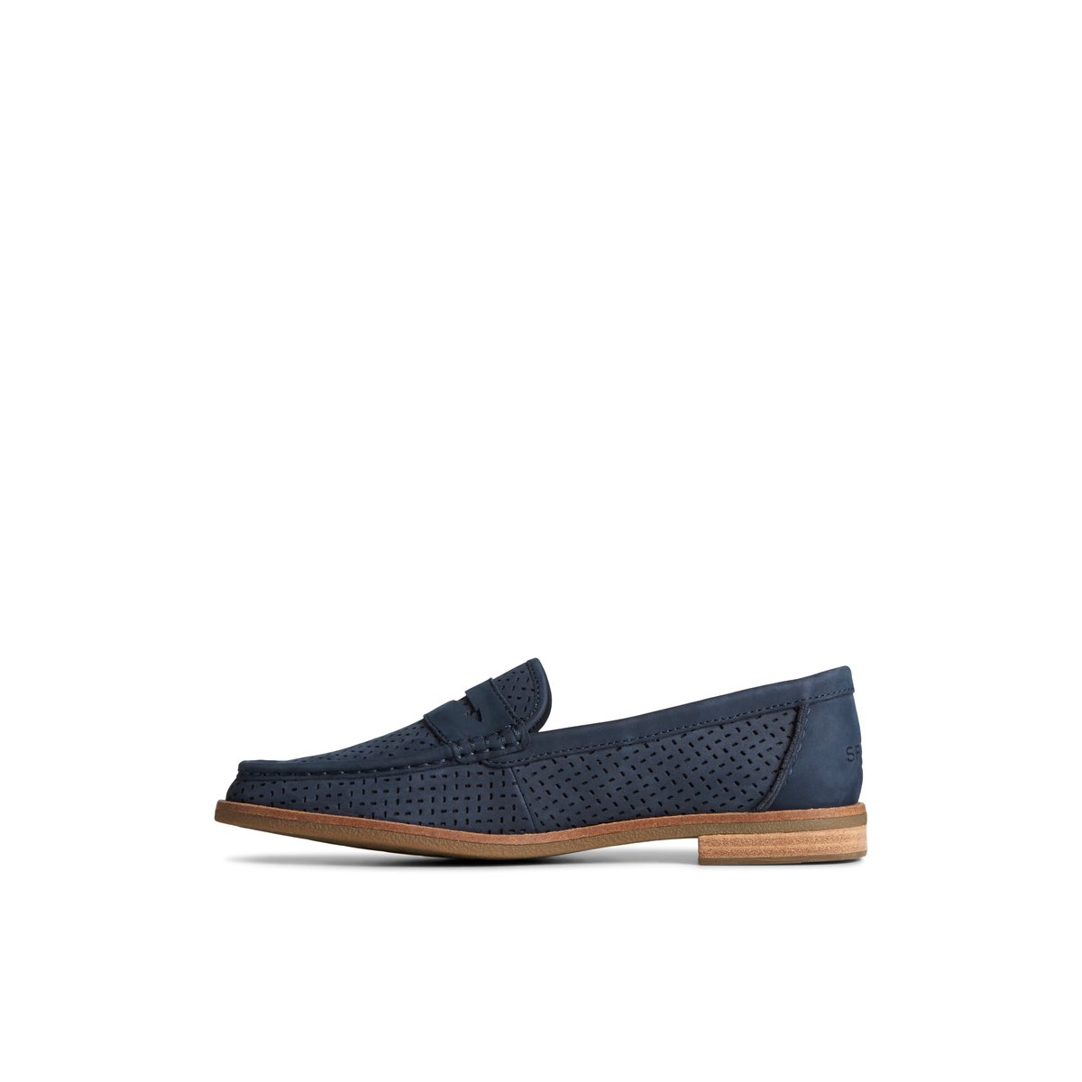 Navy Sperry Seaport Perforated Penny Loafer | 3259-ADGRN