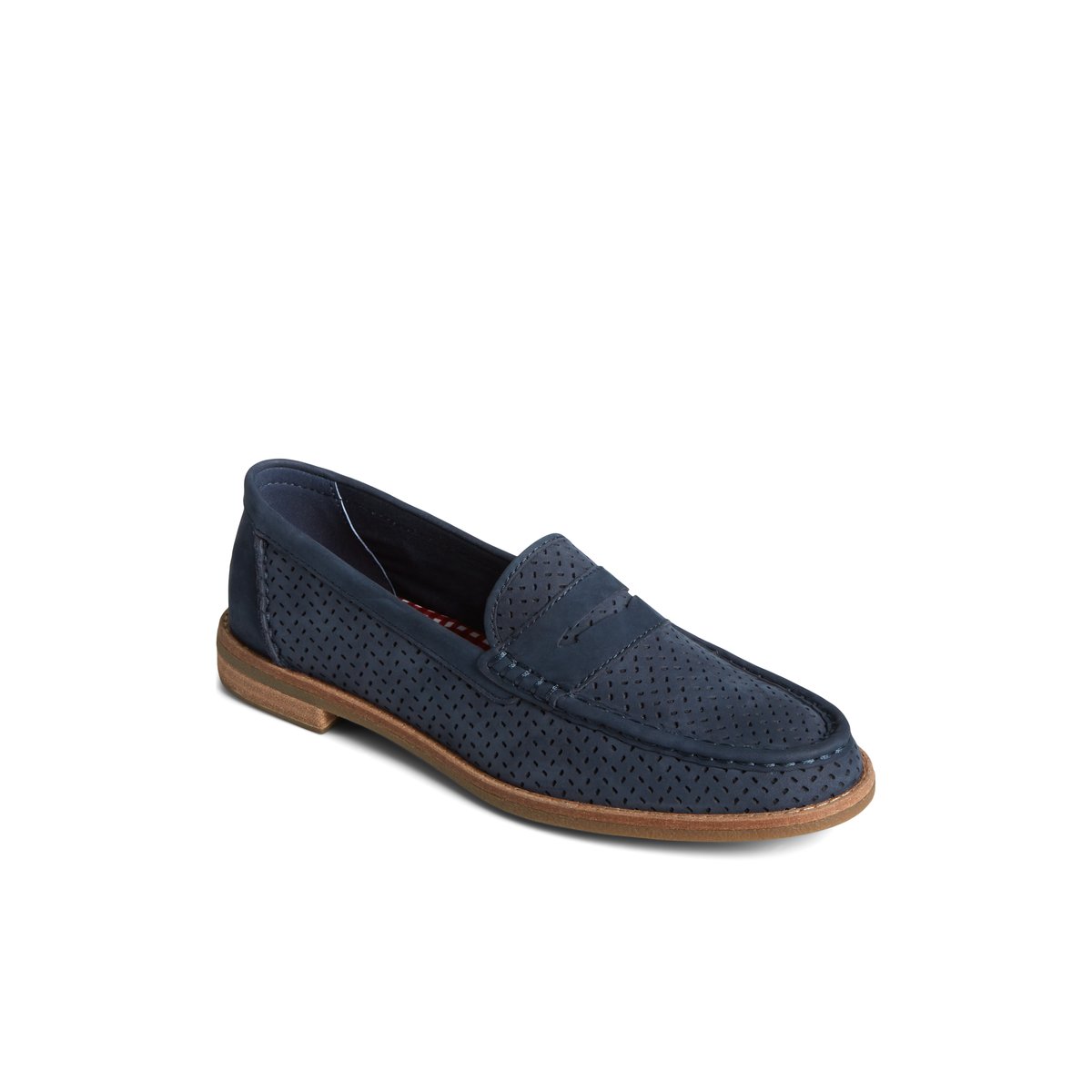 Navy Sperry Seaport Perforated Penny Loafer | 3259-ADGRN