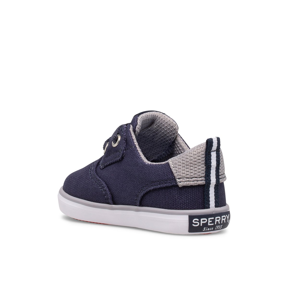 Navy Sperry Spinnaker Crib Junior Washable Sneaker | 6821-VSBHI