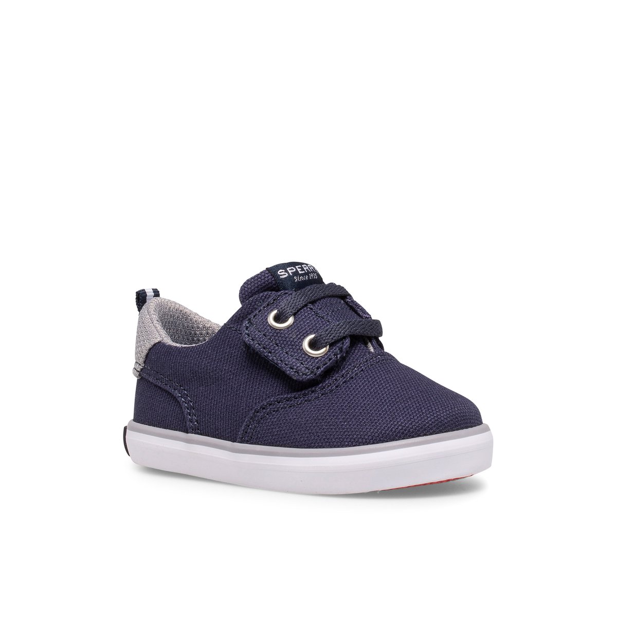 Navy Sperry Spinnaker Crib Junior Washable Sneaker | 6821-VSBHI