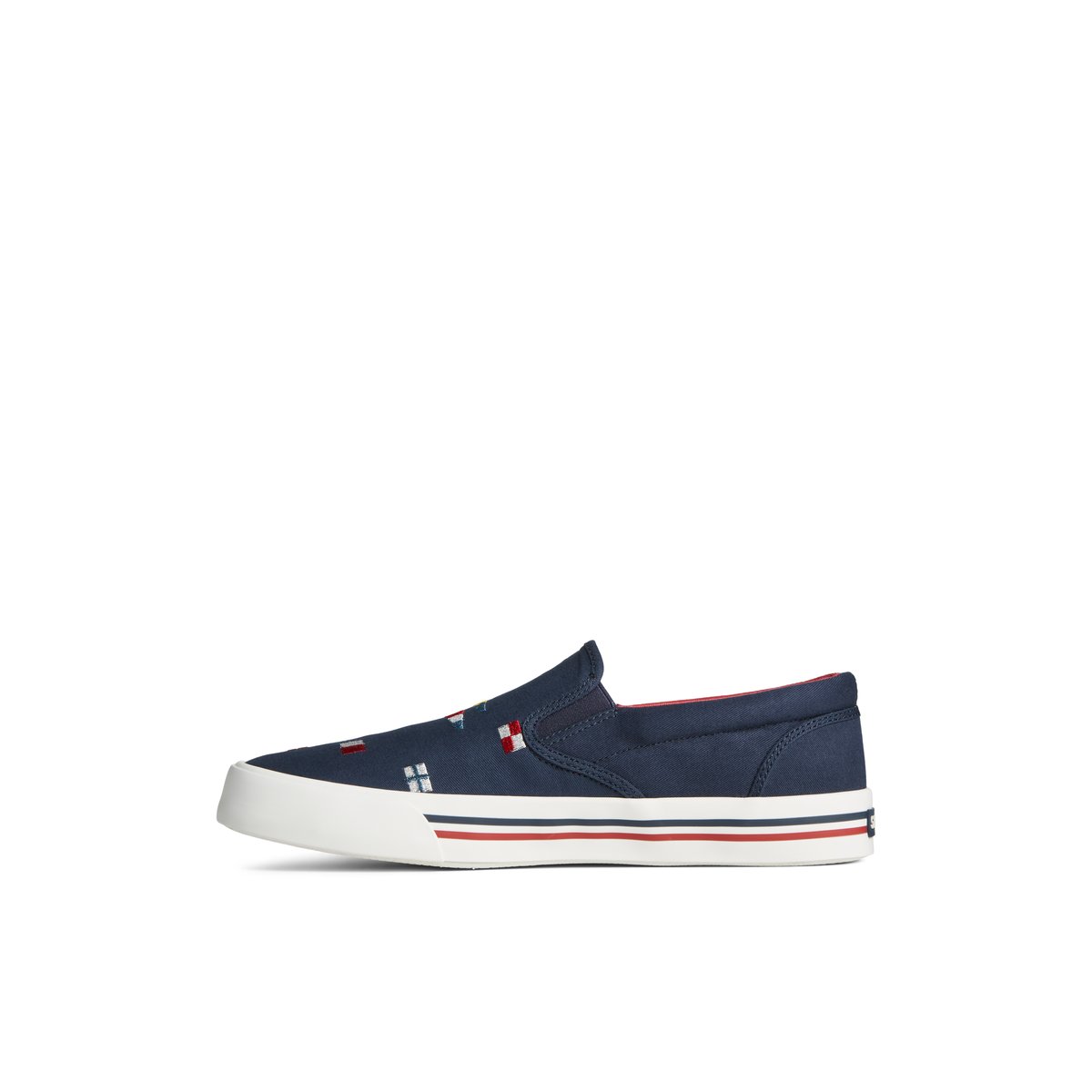 Navy Sperry Striper II Nautical Slip On Sneaker | 4316-DEOWL