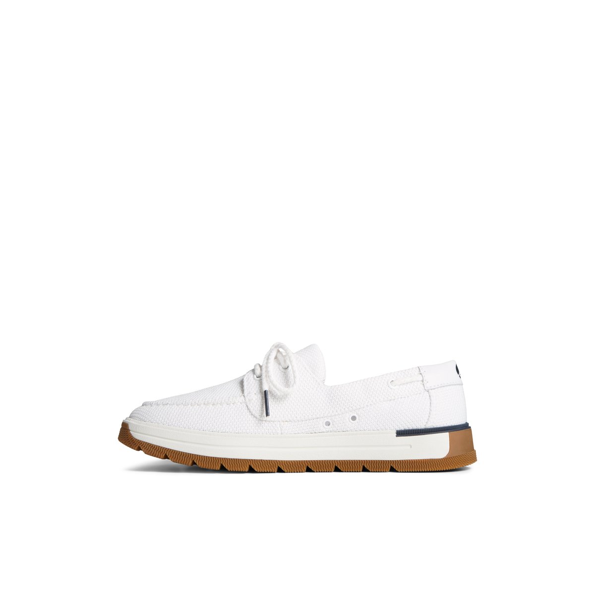 White Sperry Augusta Boat Shoe | 4197-MFBYV