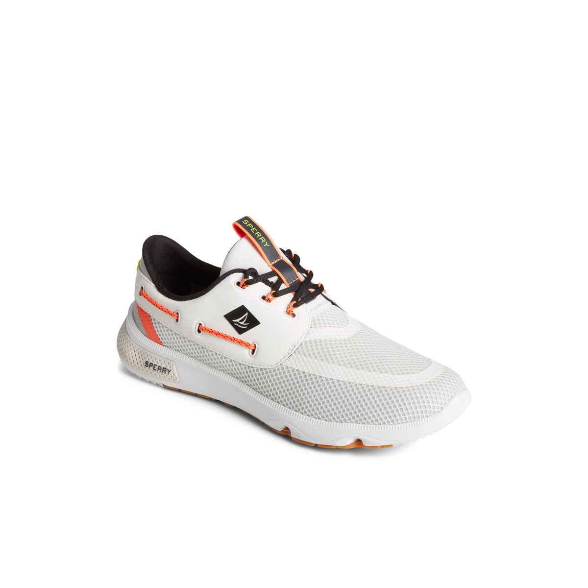 White Sperry Augusta Boat Shoe | 4197-MFBYV