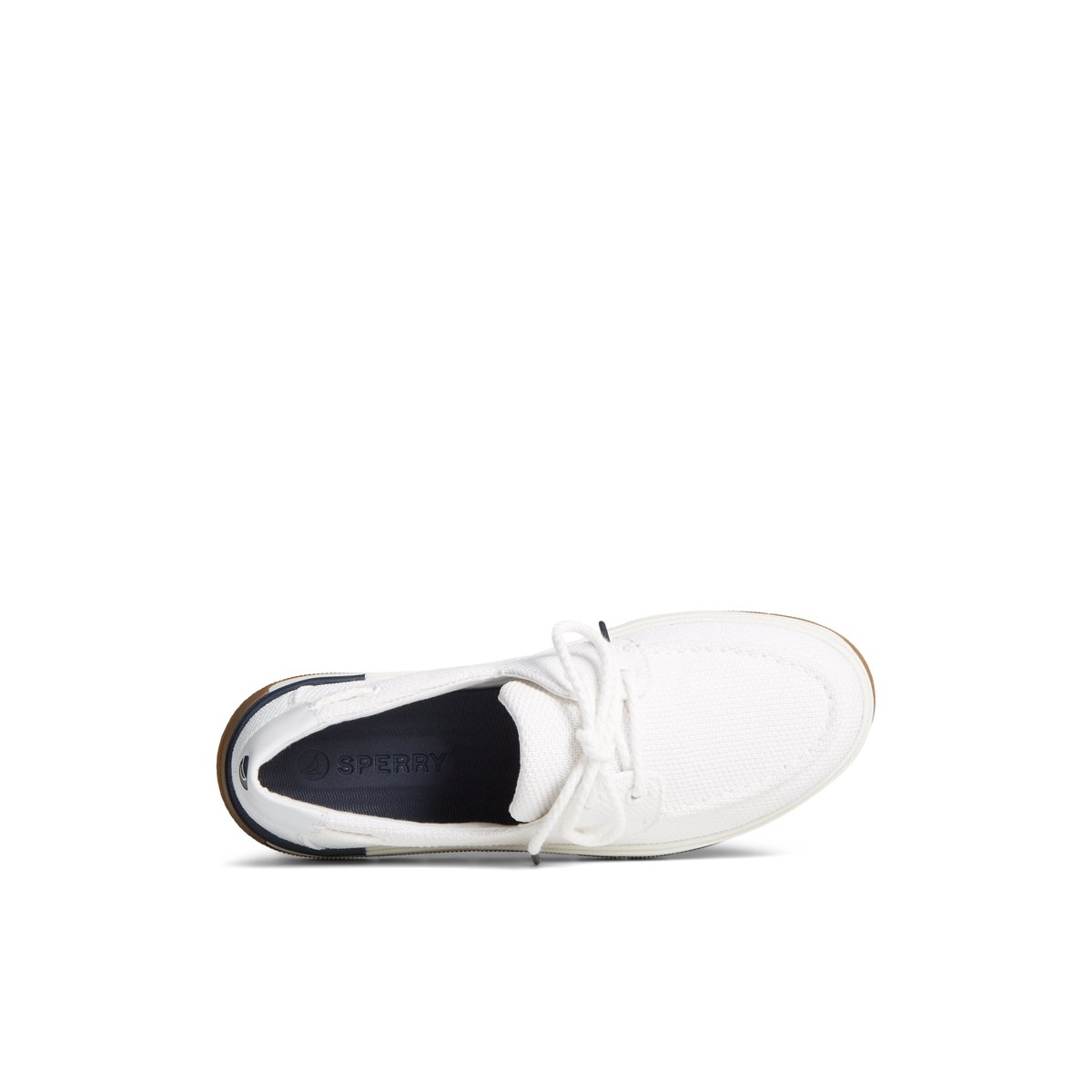 White Sperry Augusta Boat Shoe | 4197-MFBYV