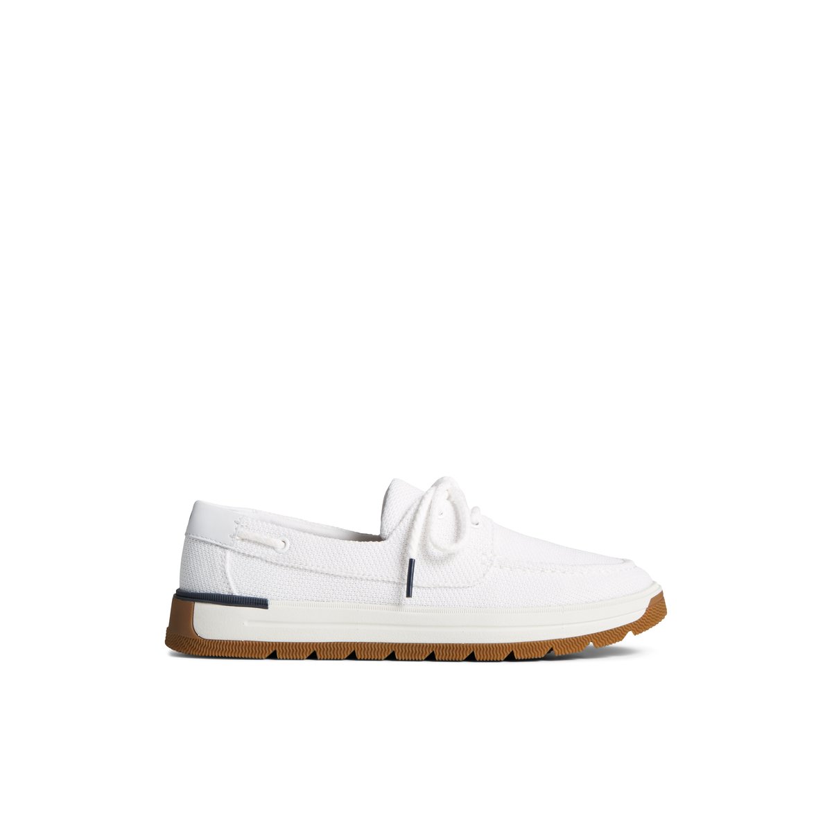 White Sperry Augusta Boat Shoe | 4197-MFBYV