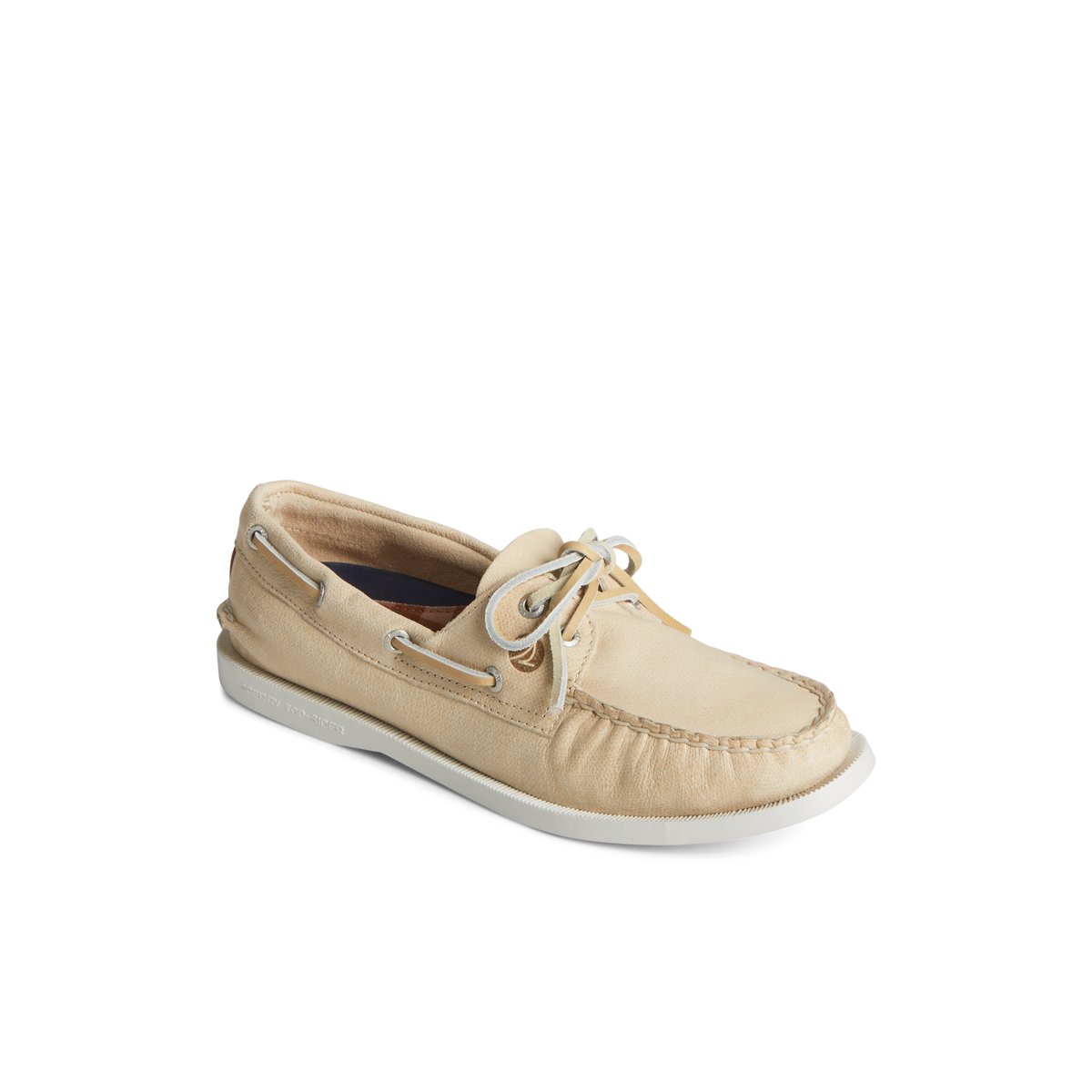 White Sperry Authentic Original Two-Tone Boat Shoe | 5187-VJAMG