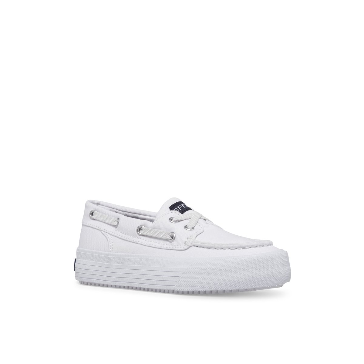 White Sperry Bahama Platform Sneaker | 3087-OAHLW