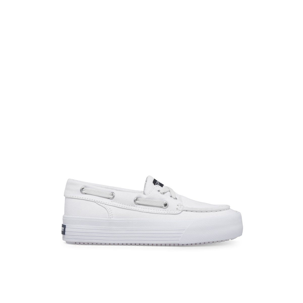 White Sperry Bahama Platform Sneaker | 3087-OAHLW