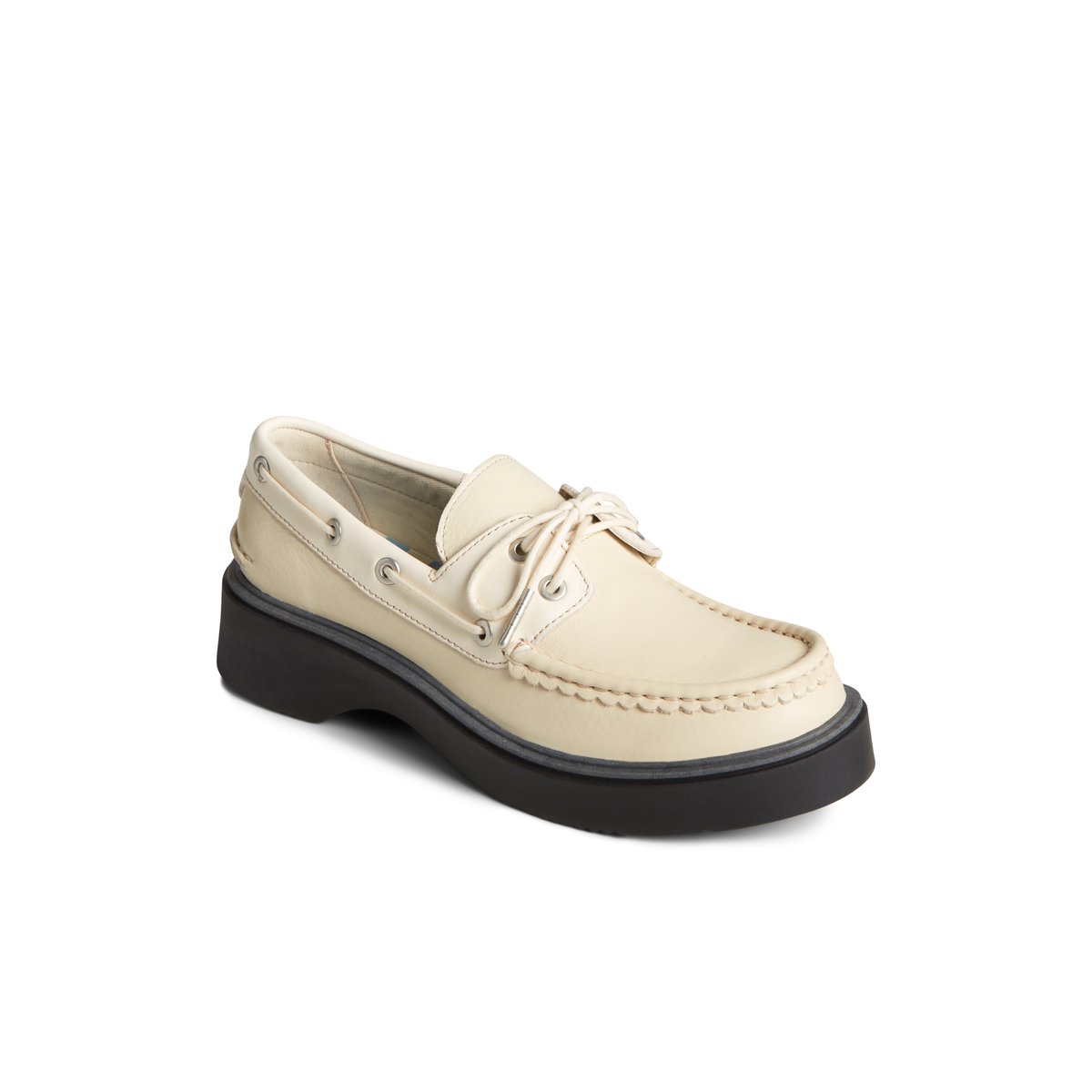 White Sperry Bayside Boat Shoe | 2714-GMDIQ