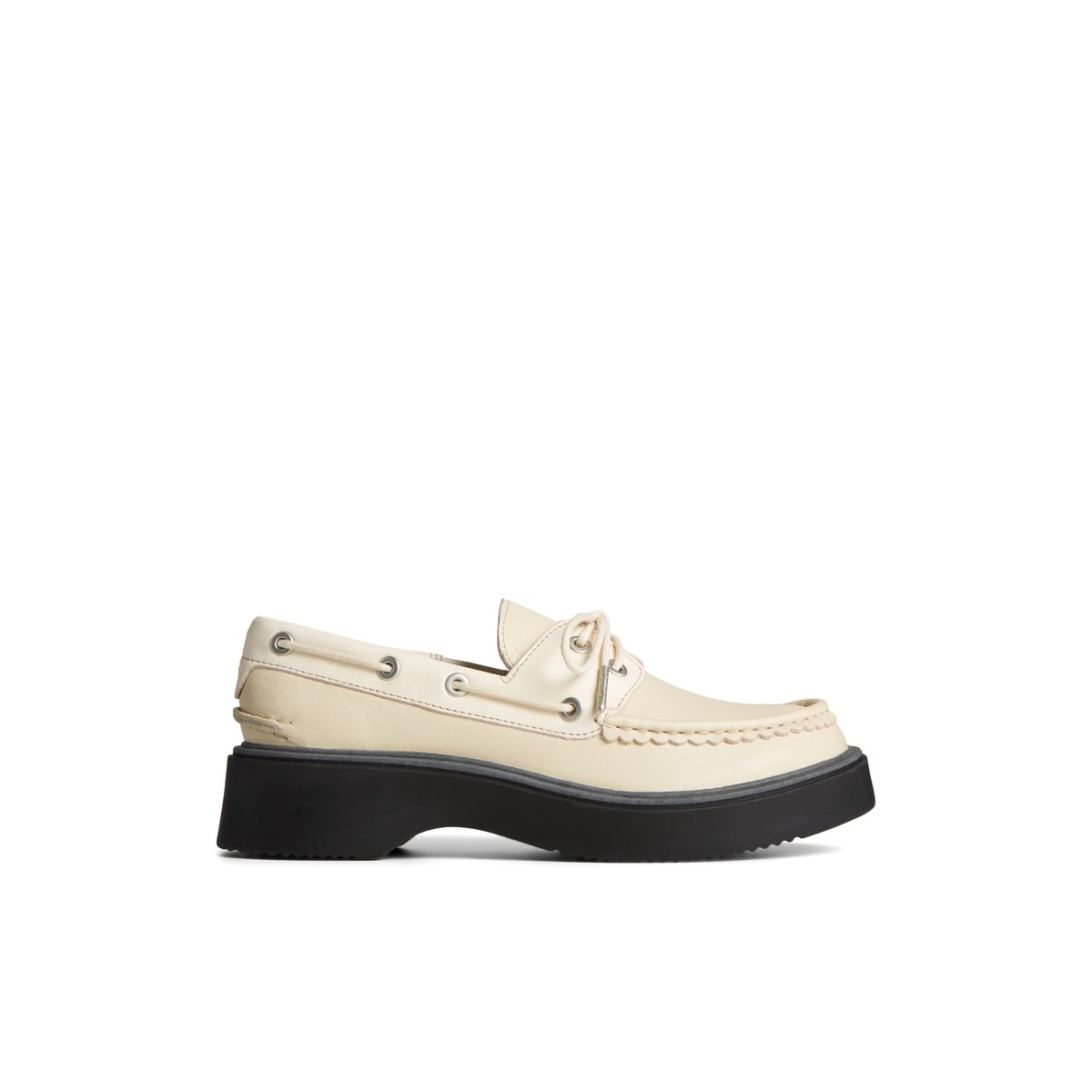 White Sperry Bayside Boat Shoe | 2714-GMDIQ