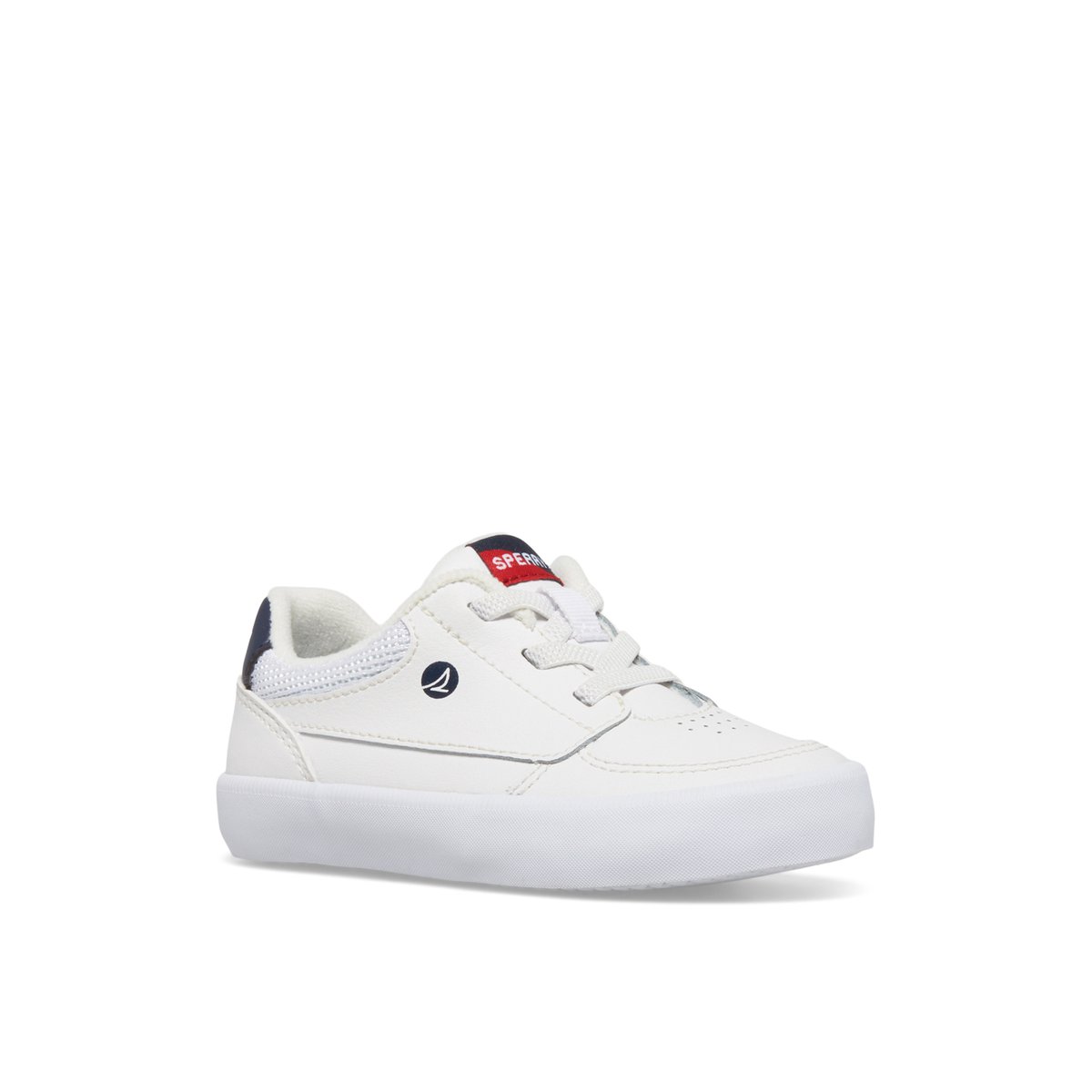 White Sperry Boardwalk Junior Sneaker | 3718-NVYKC